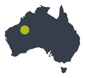 Location of Martu country and communities